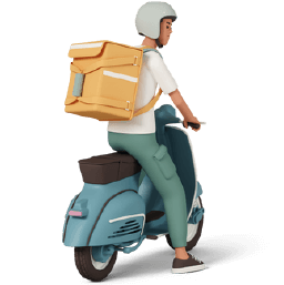 ilustracion-3d-mensajero-tramites-vehiculares-bogota-colombia